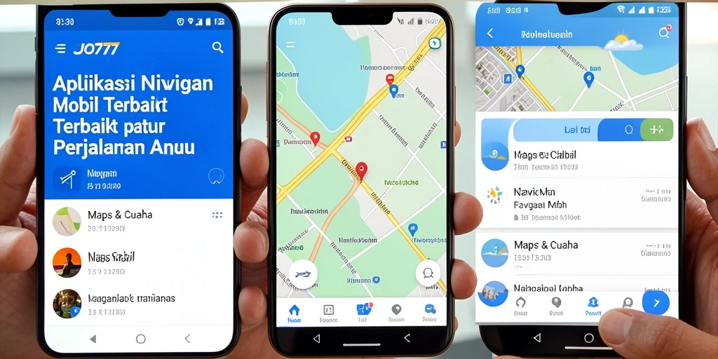Antarmuka SJO777 yang jelas dan mudah digunakan untuk Navigasi Mobil.