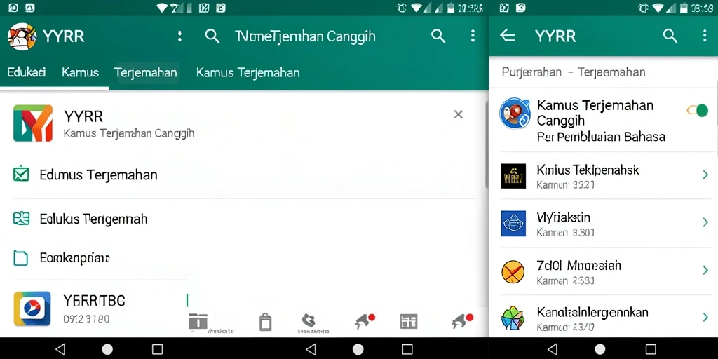 Tampilan antarmuka pengguna YYRR yang sederhana dan fungsional.